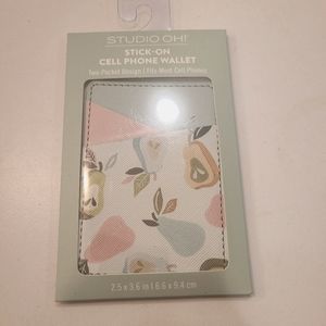 NWT Pear stick on pocket for phone